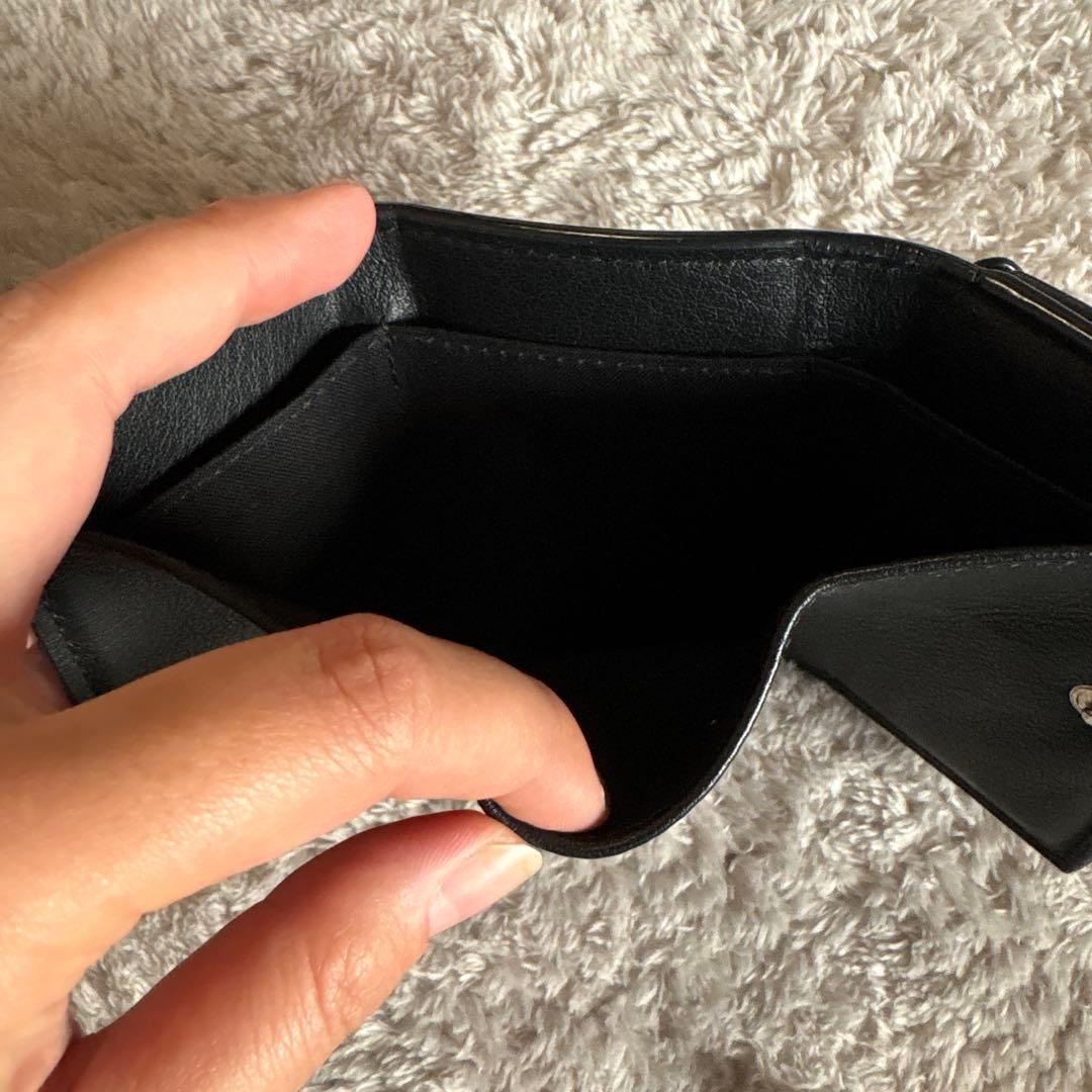 BALENCIAGA バレンシアガ ペーパーミニウォレット　ブラック