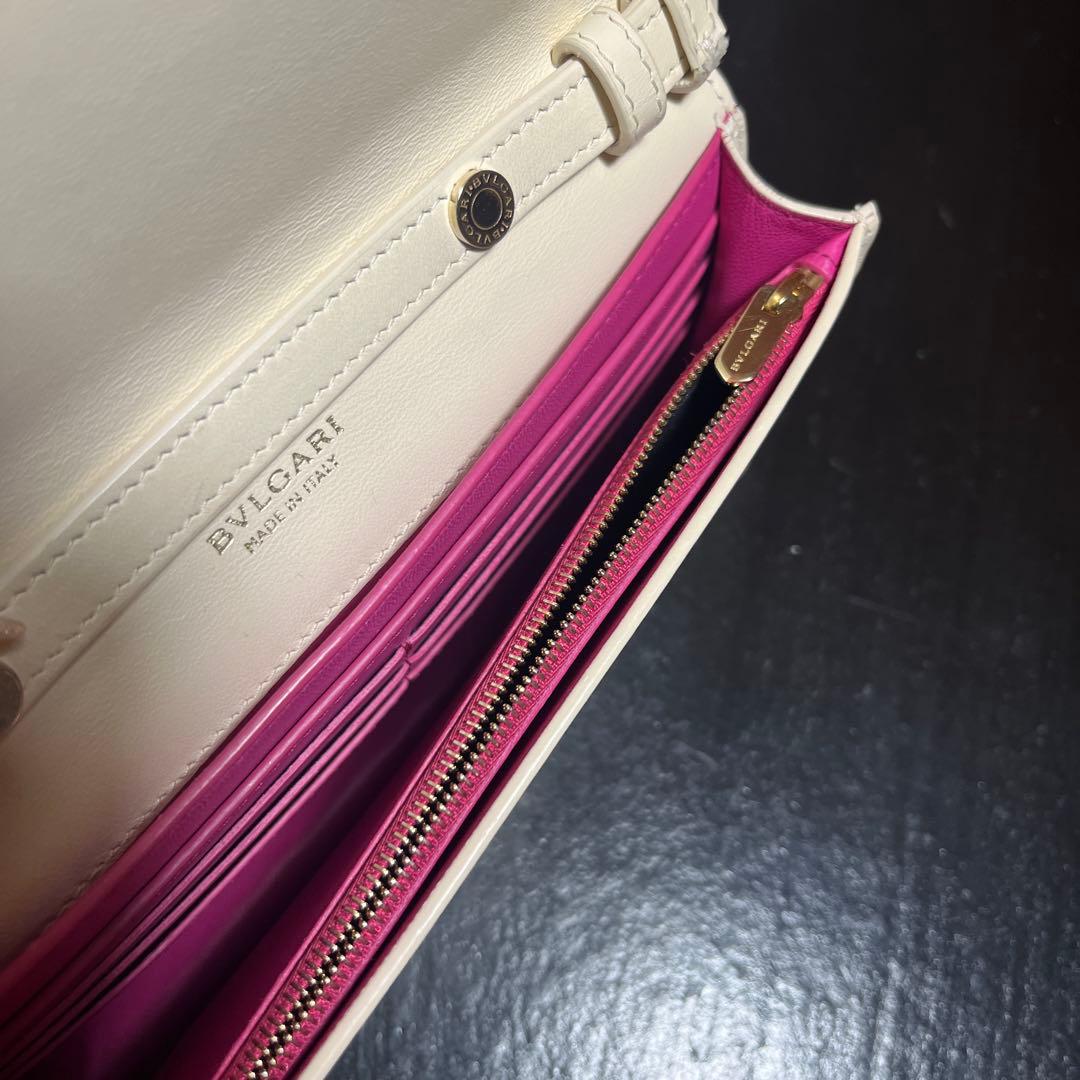 ブルガリ ロゴ インフィニートゥム チェーンウォレット長財布 ショルダーバッグ