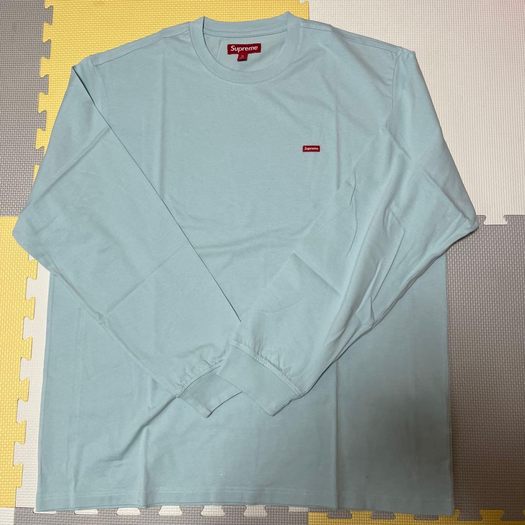Supreme Small Box L/S Tee ライトブルー XL
