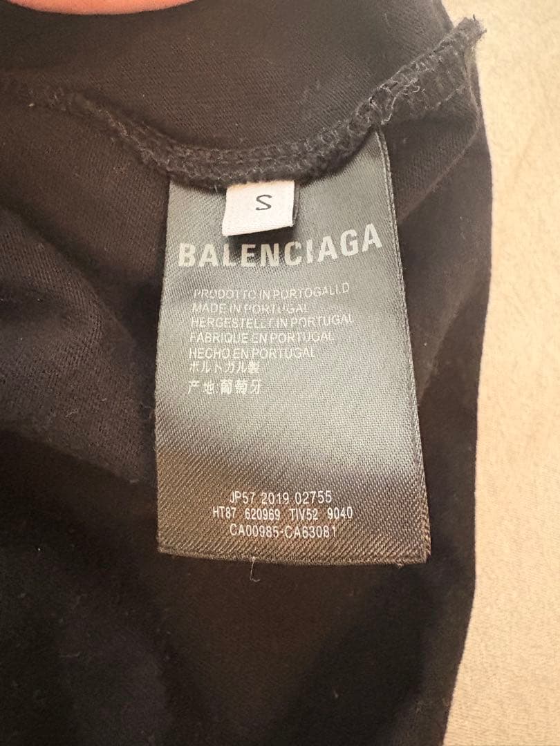 BALENCIAGA ブラック Tシャツ