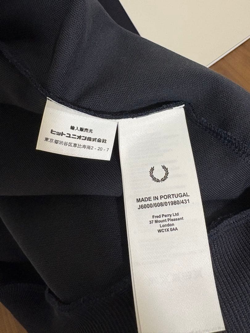 フレッドペリー トラックジャケット ブラック