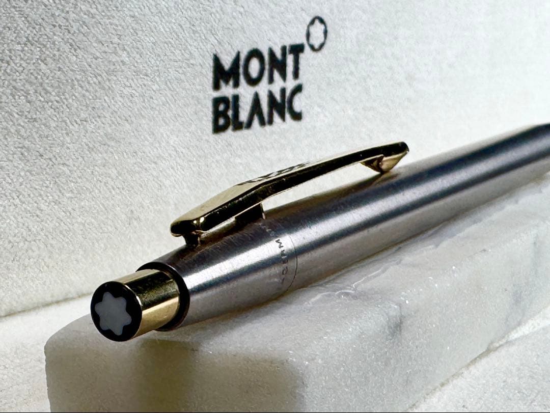 【極美品】MONT BLANC 1970S シルバーボールペン スリムライン