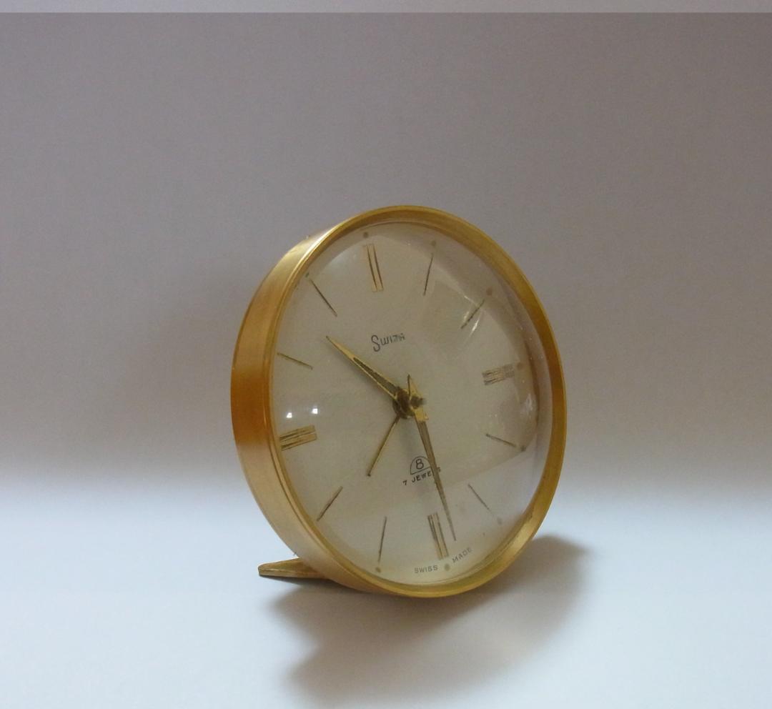 スイス製 機械式時計　置時計　SWIZA　稼動品（出品1）