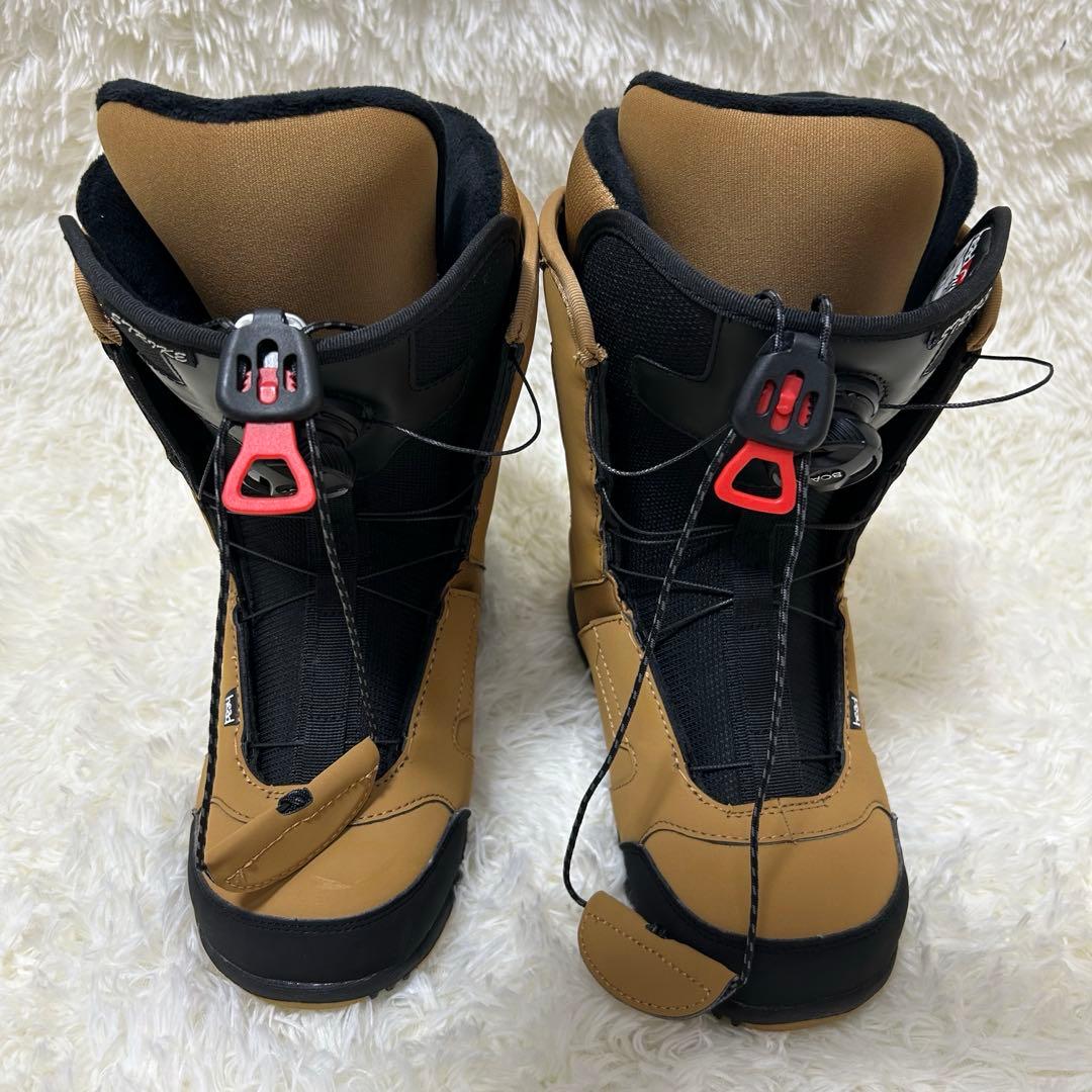 極美品！HEAD STRIKE BOAシステム スノーボードブーツ ベージュ25