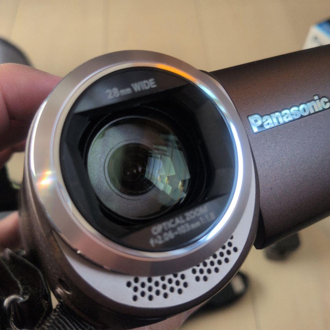 Panasonic HC-W580Mビデオカメラ ブラウン SDカードとケース付