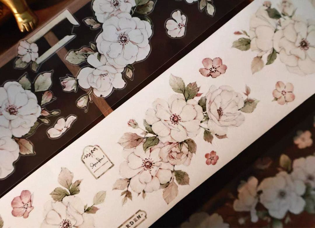 【新品未開封】海外マステ　12本　まとめ売り　花系　マスキングテープ