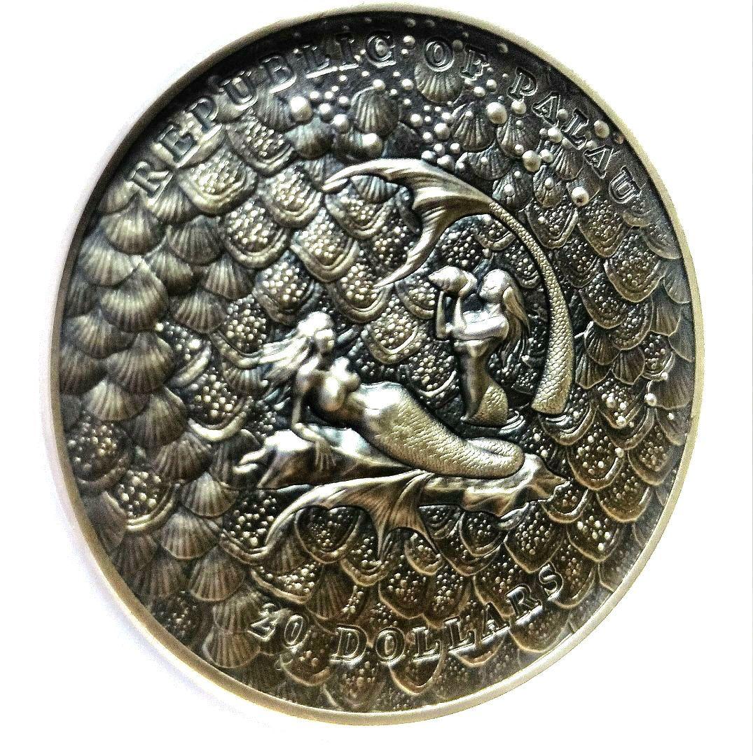 ngc MS70　最高鑑定　 3オンス 銀貨 　世界777枚