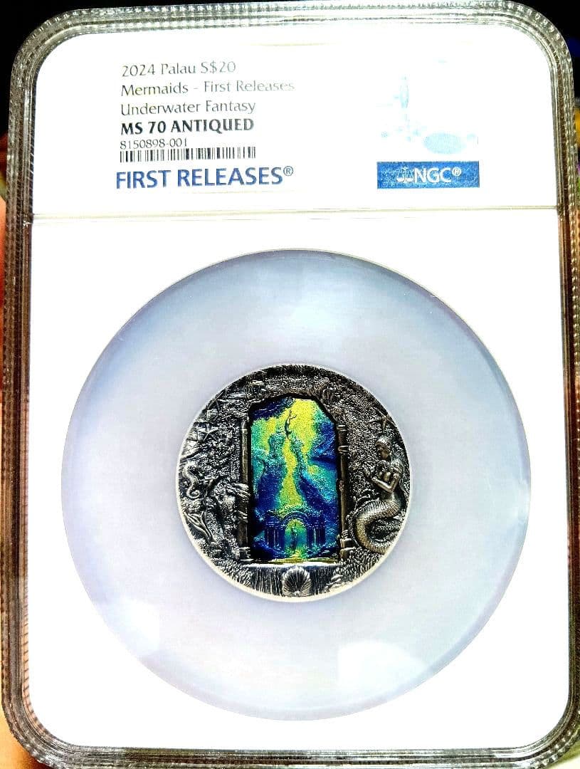 ngc MS70　最高鑑定　 3オンス 銀貨 　世界777枚