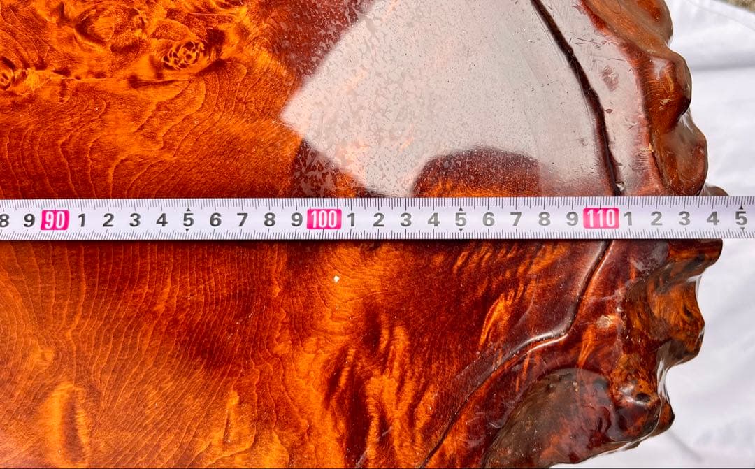 ③ 天然木 一枚板 座卓 ローテーブル 幅110cm