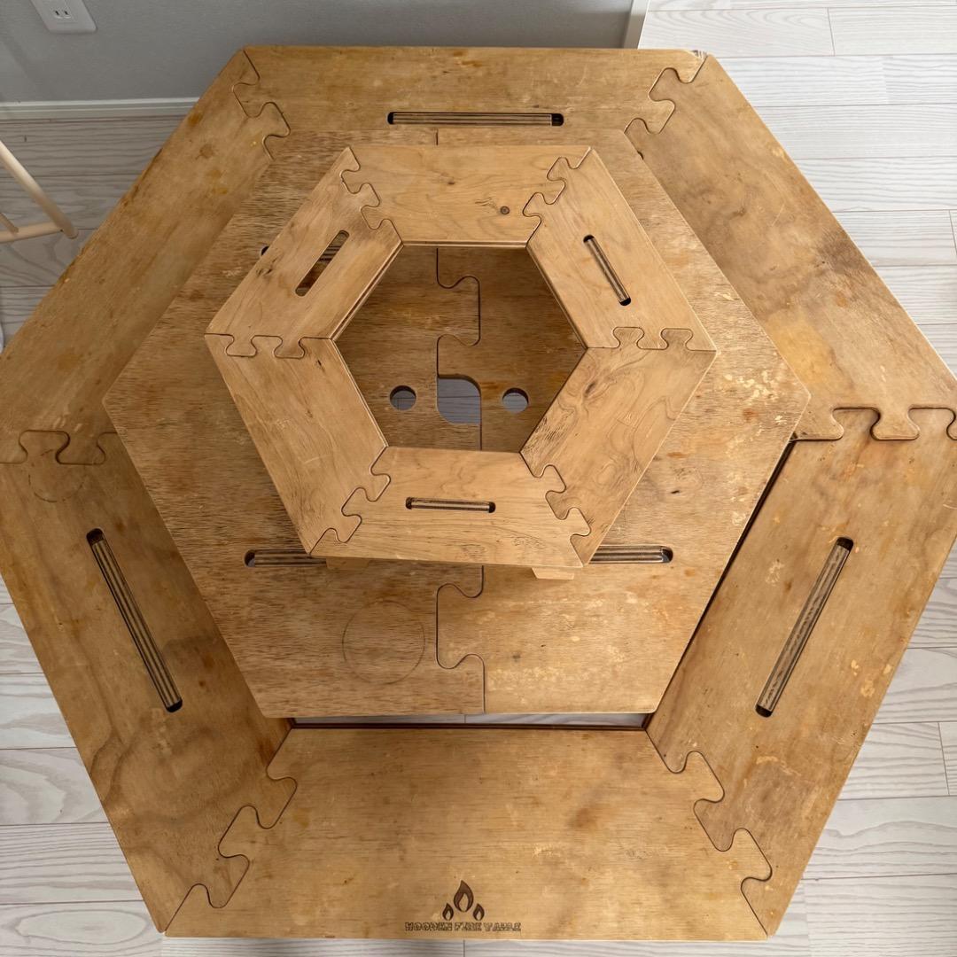 The Arth ヘキサテーブルセット woodenfiretable 旧ロゴ