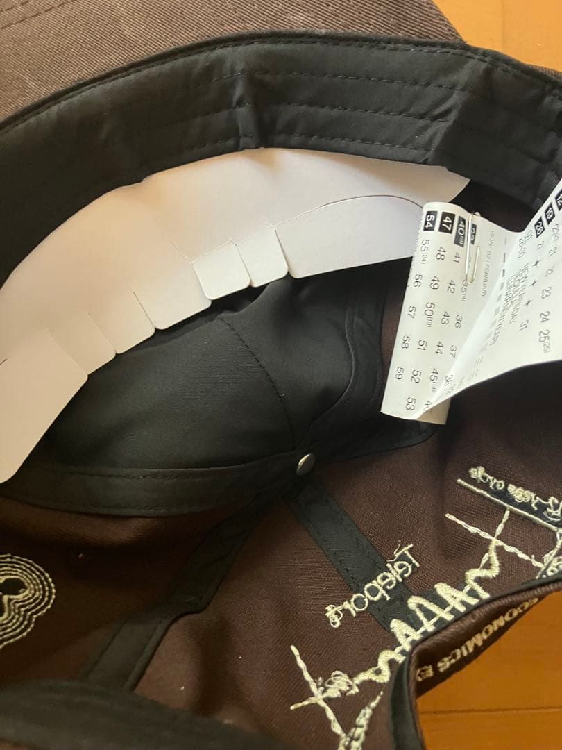  economics Experiments 刺繍 ベースボールキャップ