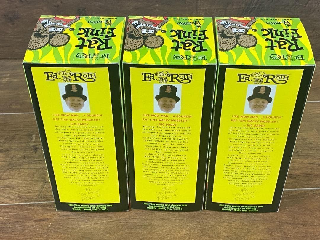 ラットフィンク　ボビングヘッド 　単色　3体セット