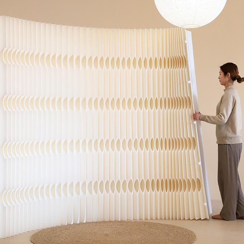 パーテーション間仕切り折り畳み式高さ1.6ｍ長さ2ｍ-3ｍ組立不要ついたて目6+