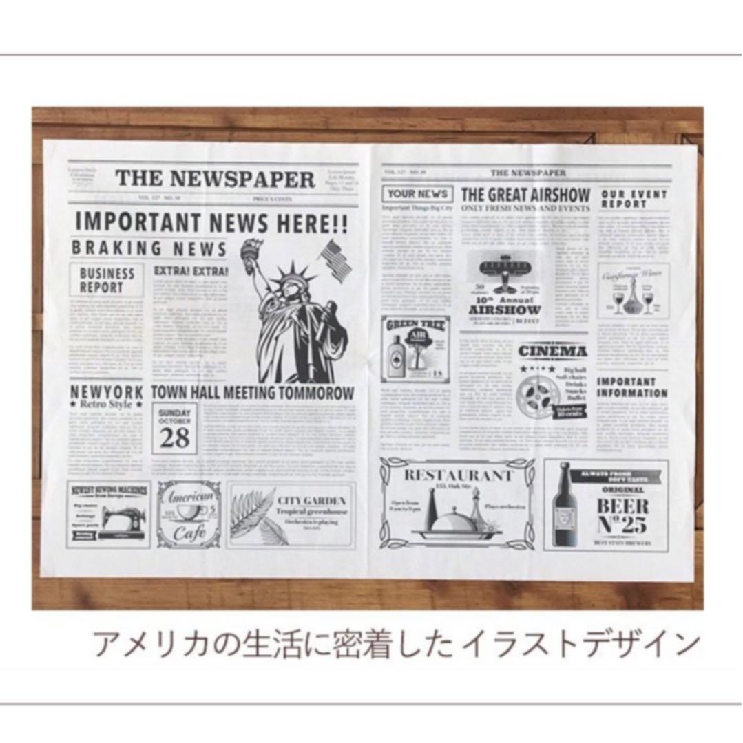 英字新聞風　ラッピング紙　500枚　かなり大量10kgです❤︎
