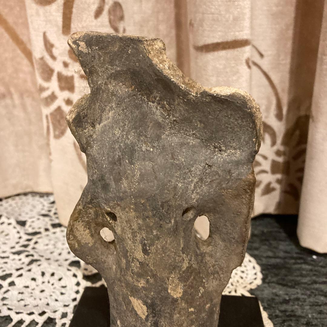 中南米　古美術　マヤ文明？　台座付き