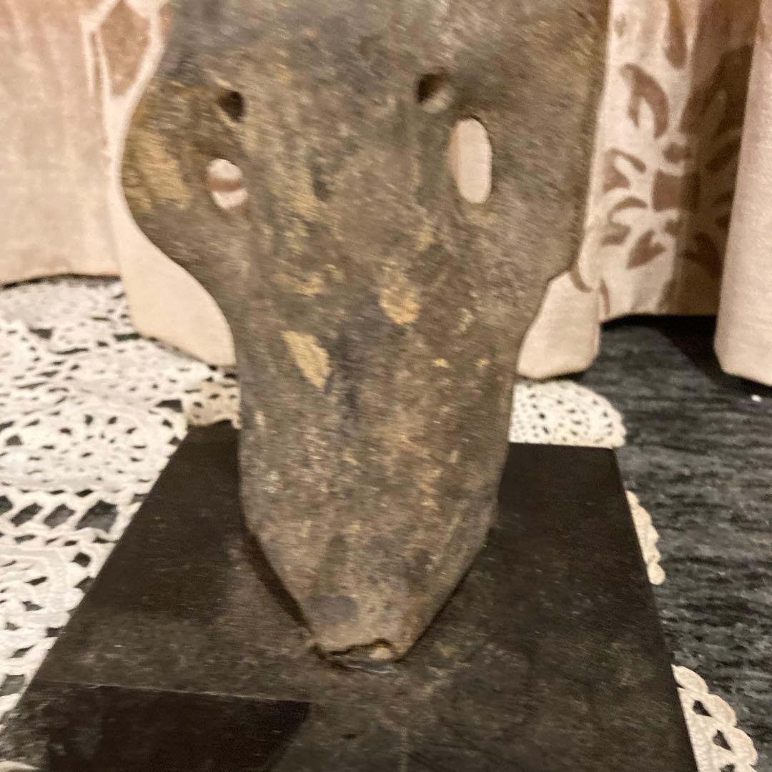 中南米　古美術　マヤ文明？　台座付き