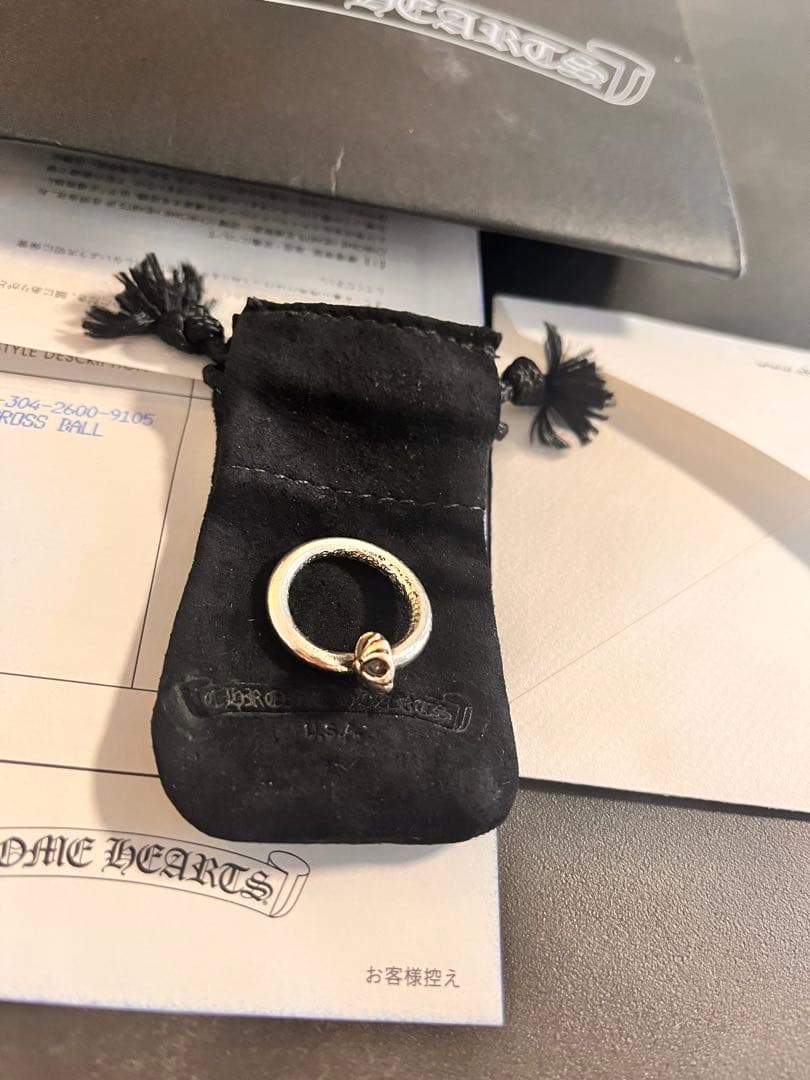 CHROME HEARTS ネイルクロスボールリング