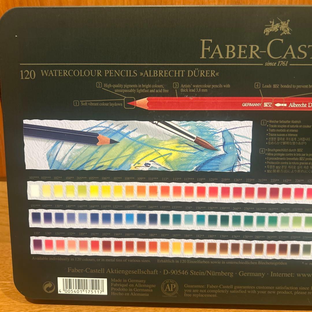訳あり◆ファーバーカステル アルブレヒト・デューラー水彩色鉛筆 62色