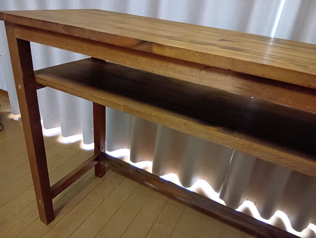 木製デスク　ハンドメイドデスク　木製机 パソコンデスク