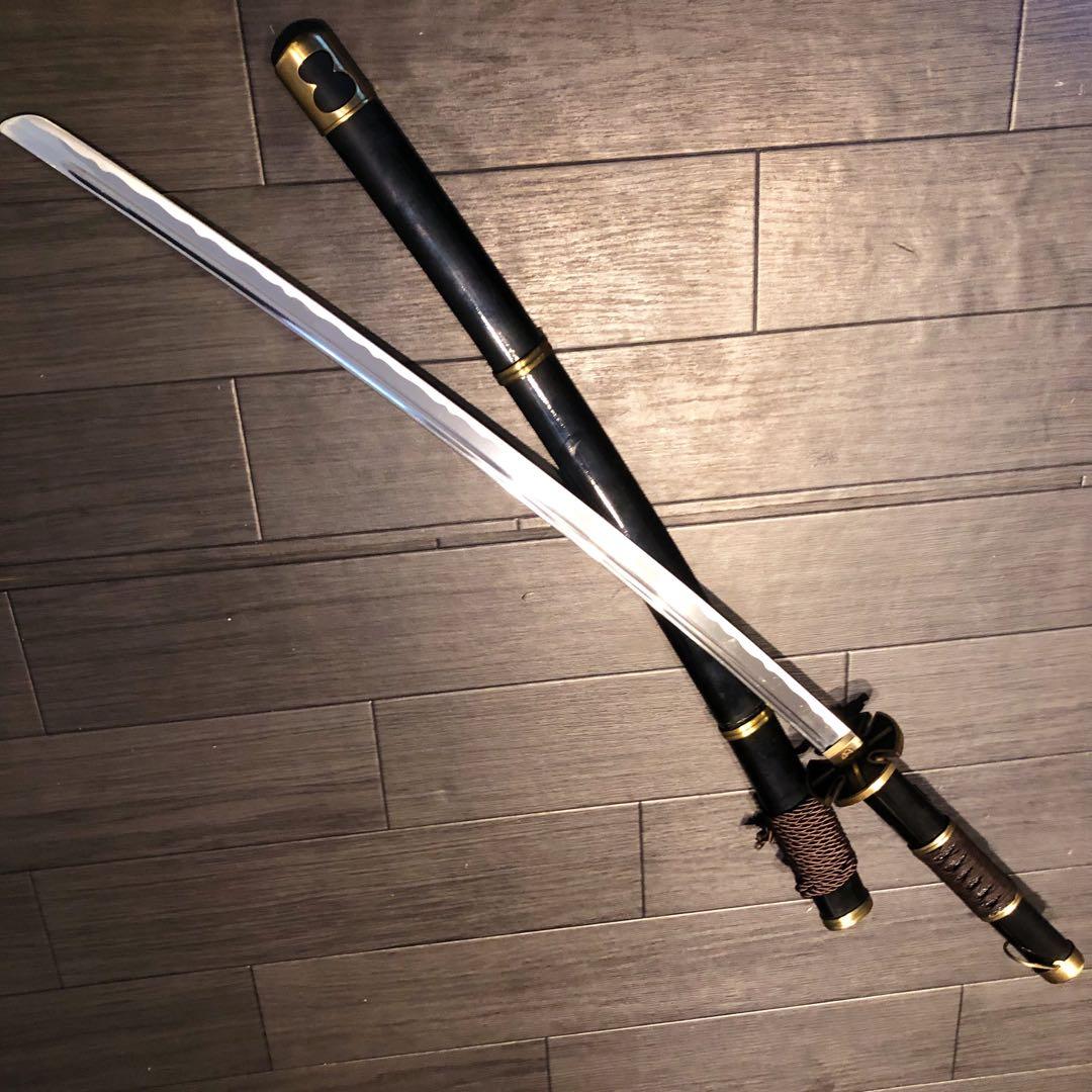 模造刀　刀　雪走　鬼徹　虎徹　黒漆拵え　ワンピース