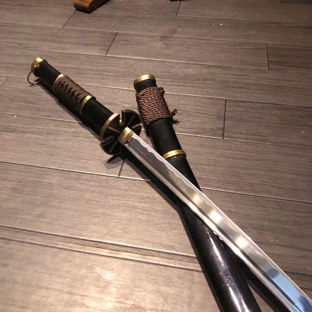 模造刀　刀　雪走　鬼徹　虎徹　黒漆拵え　ワンピース