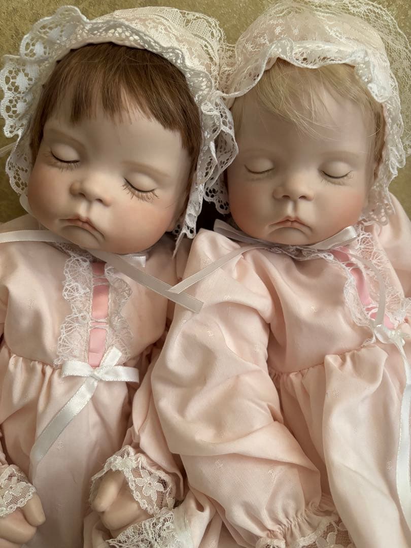 リボーンドール　双子　SUGAR BRITCHES ベビー　ビスクドール　刻印