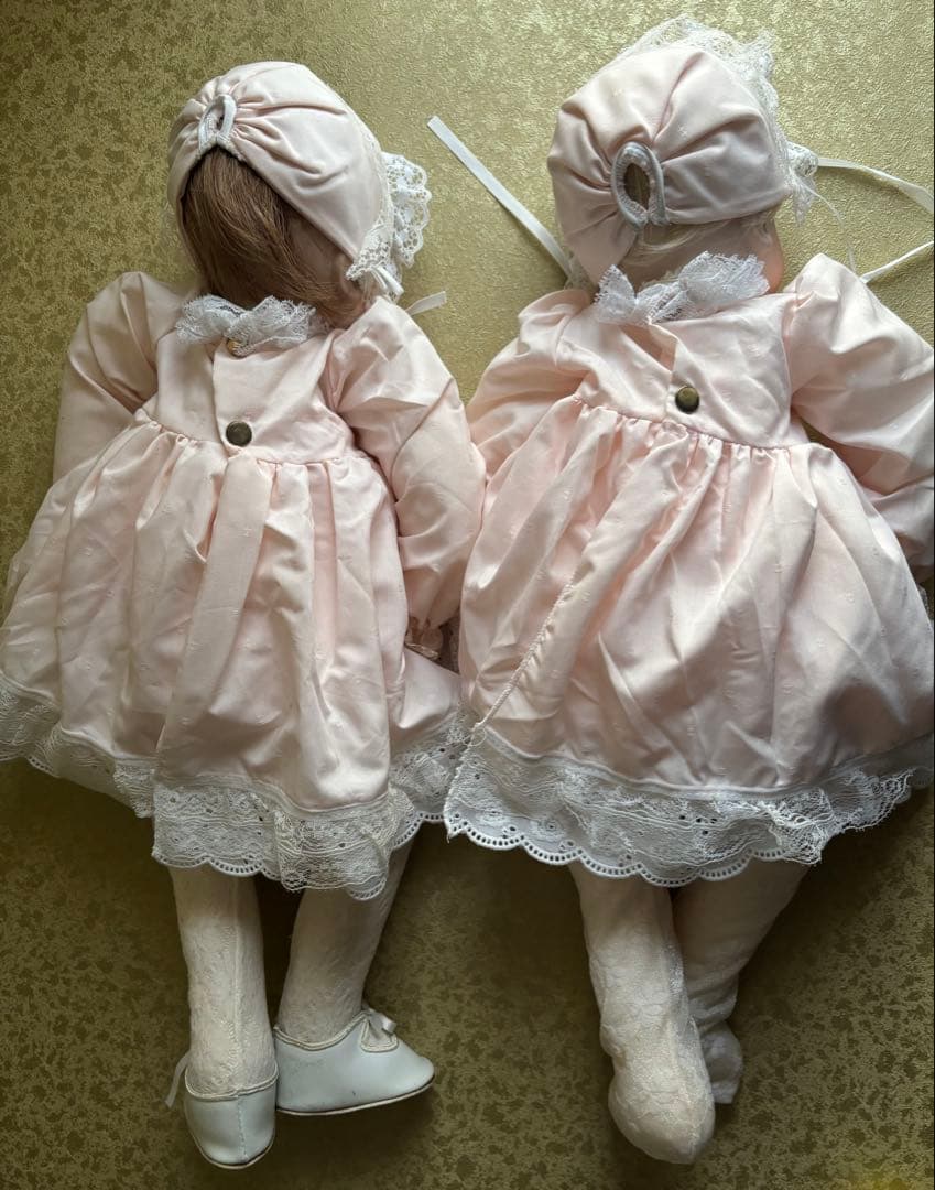 リボーンドール　双子　SUGAR BRITCHES ベビー　ビスクドール　刻印