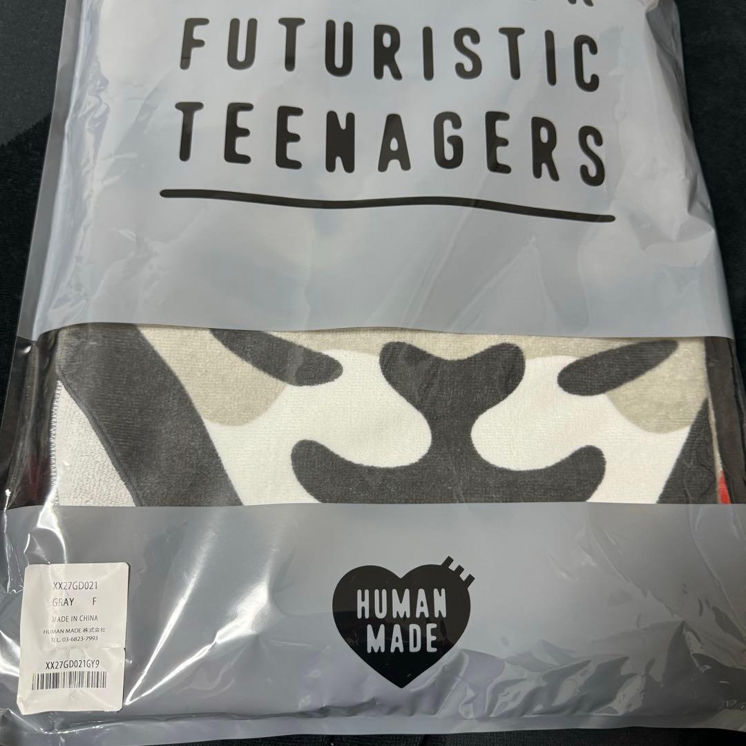 KAWS HUMAN MADE ビーチタオル グレー grey