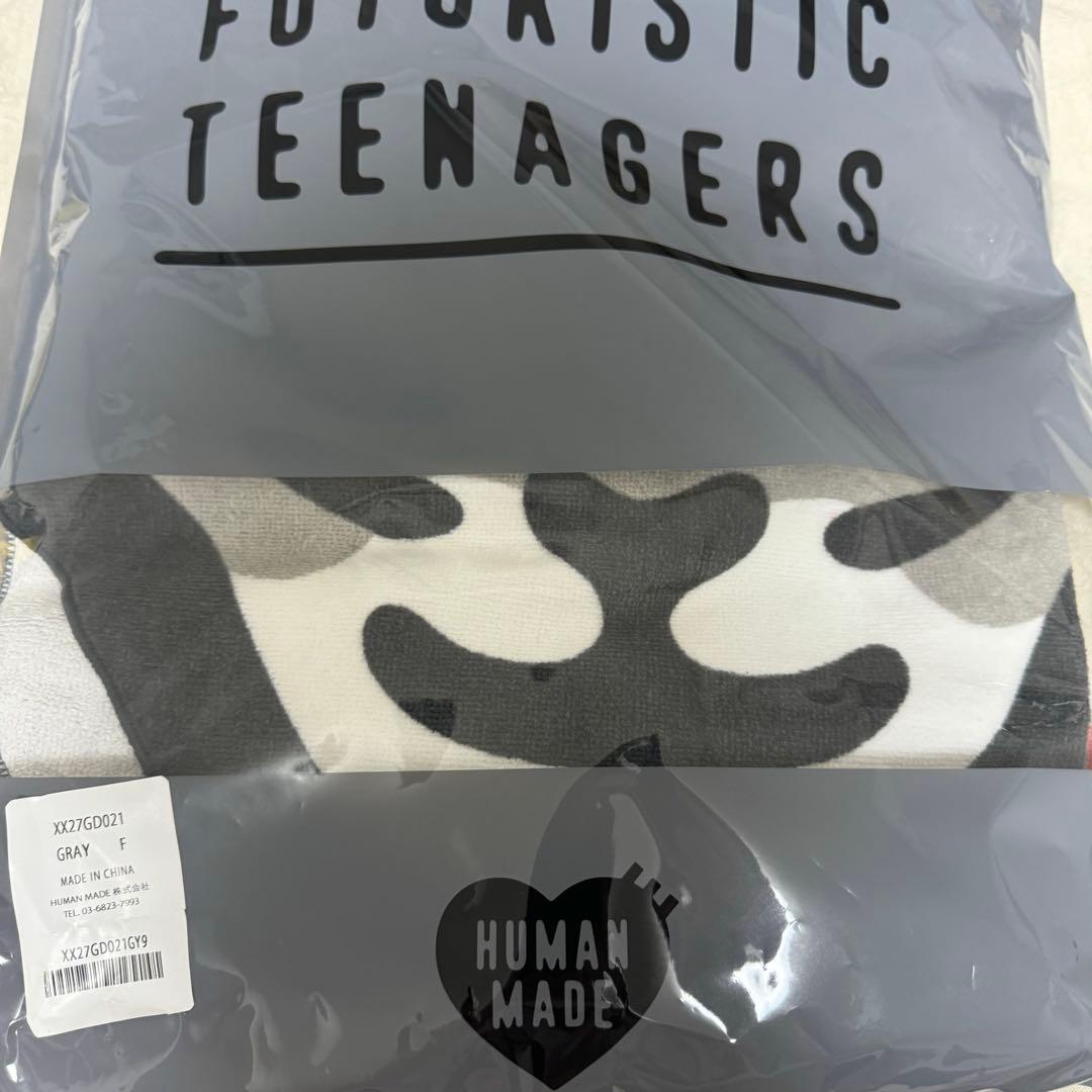 KAWS HUMAN MADE ビーチタオル グレー grey