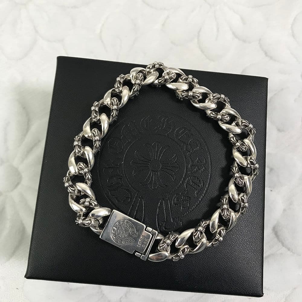 CHROME HEARTS フレア リンク ブレスレット 925 シルバー