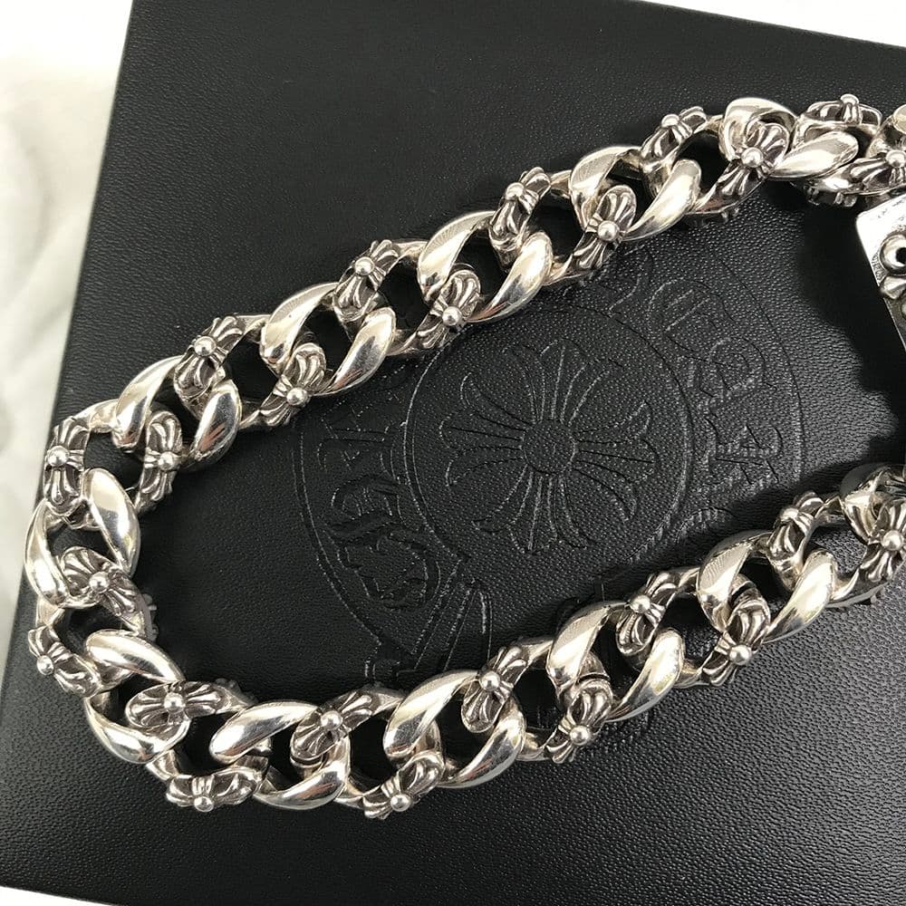 CHROME HEARTS フレア リンク ブレスレット 925 シルバー