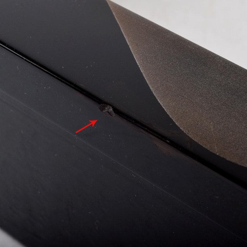 茶道具　中村恭蔵作　遠山蒔絵　炉縁　共箱　C　8117C