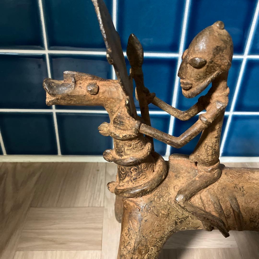 マリ共和国　ドゴン族金属製 オブジェ馬