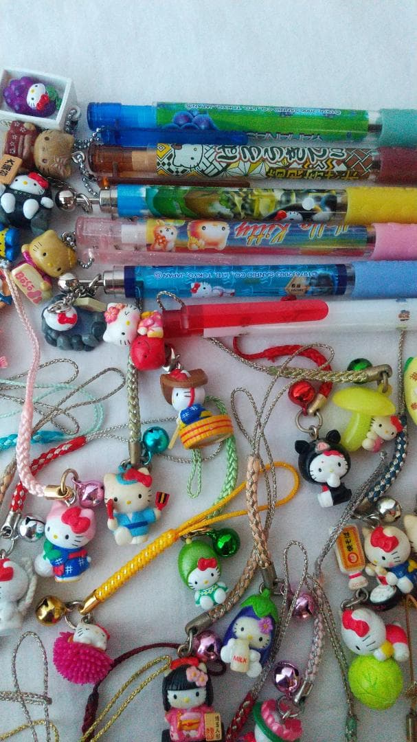 キティ　ご当地　根付け　ボールペン　シャープペン　ストラップ　まとめ売り
