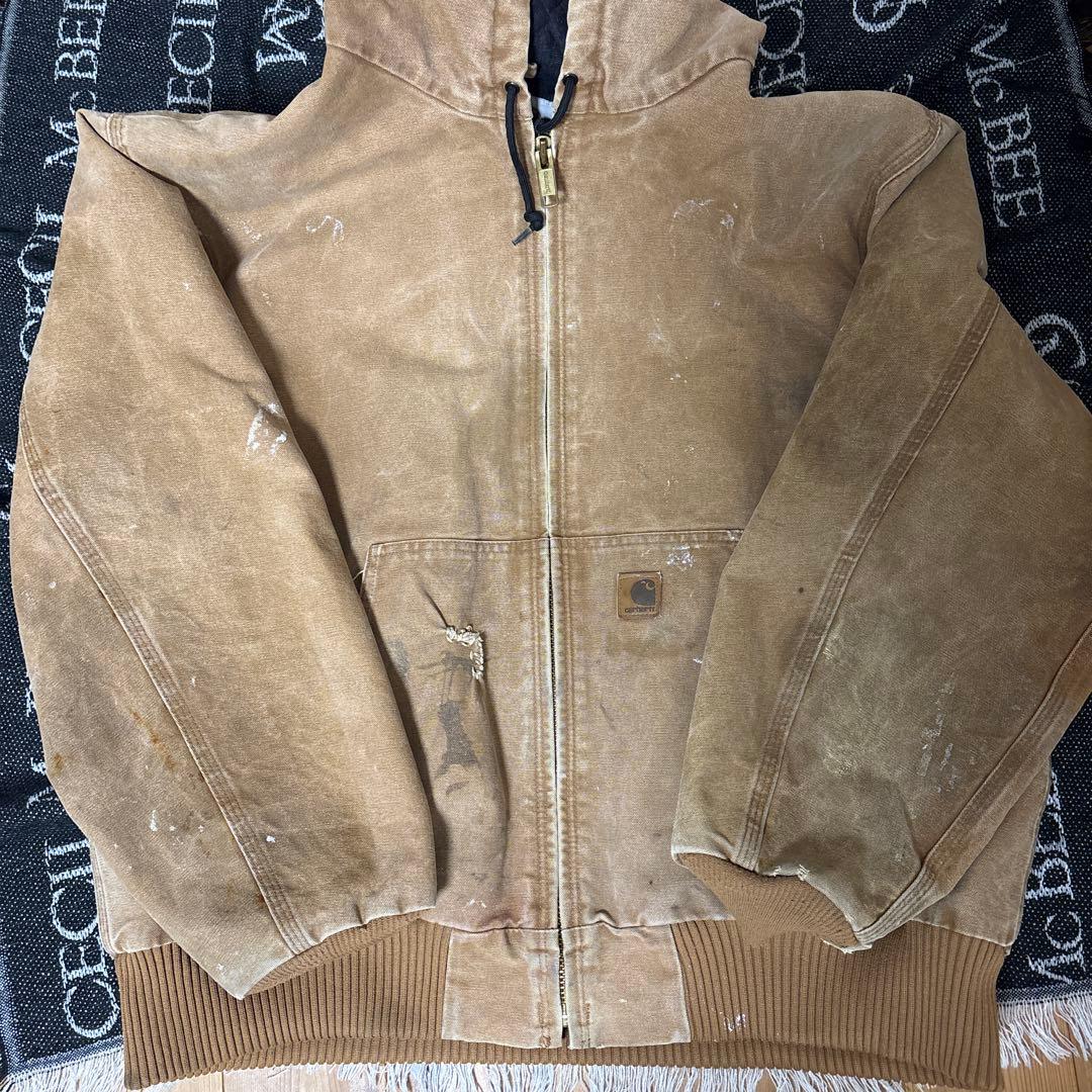 Carhartt アクティブジャケット　ブラウン　雰囲気良