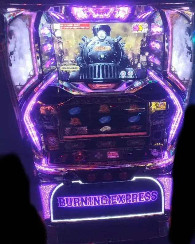 パチスロ実機 バーニングエクスプレス スマスロユニット付