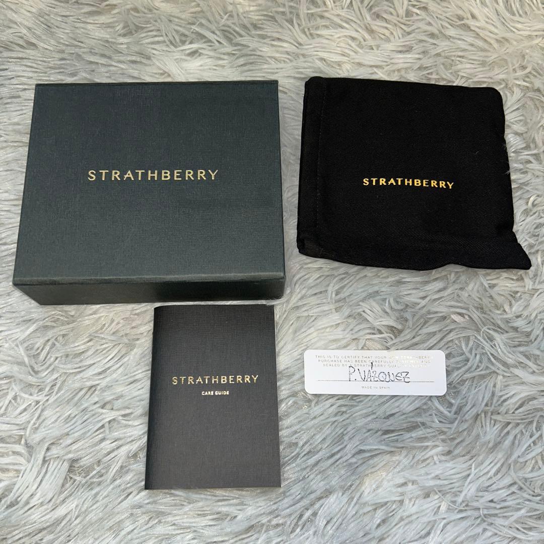 【新品】STRATHBERRY Crescent Wallet クラレット