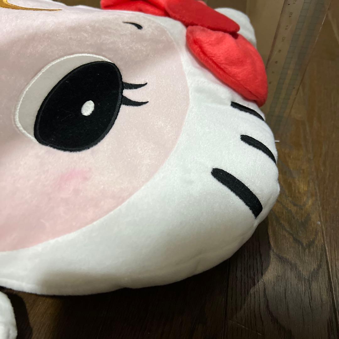 超レア・1970年代もの・はろうきてぃQ /キューピーとコラボ/顔型クッション