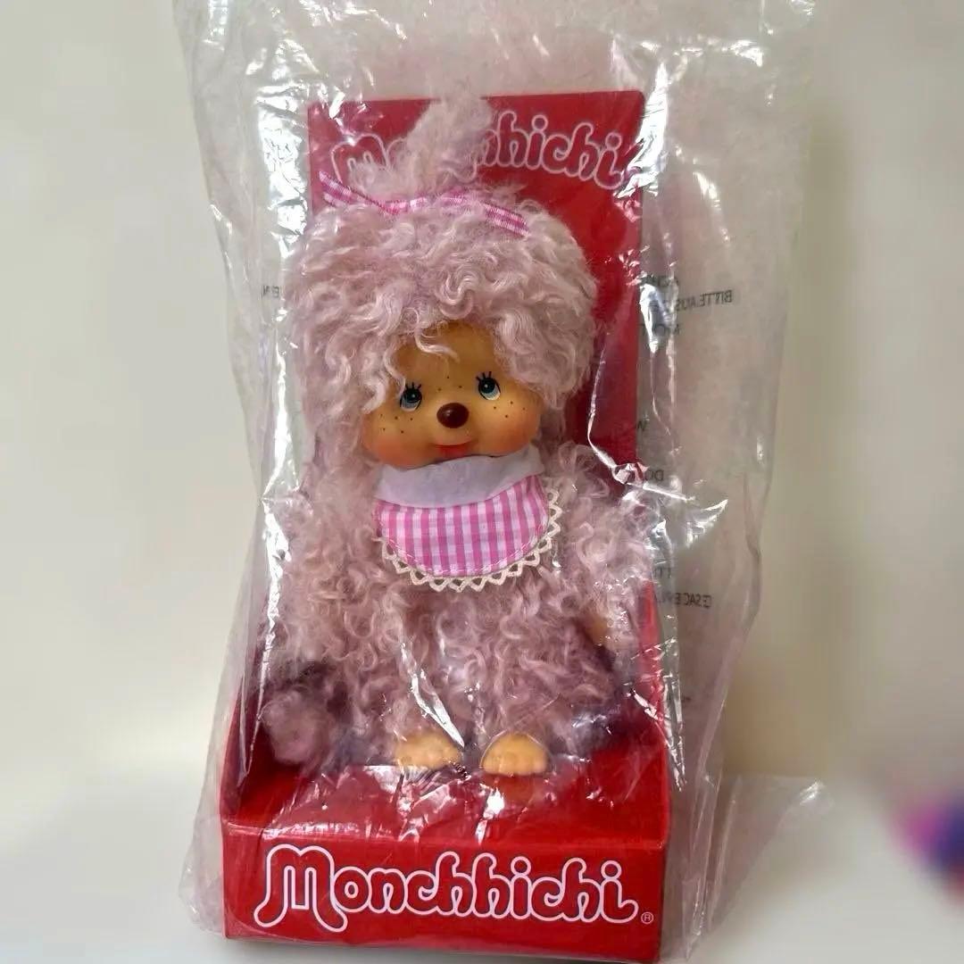 レア　EU ピンク　ベイジュ　ヘア　モンチッチ　Monchichi 海外限定