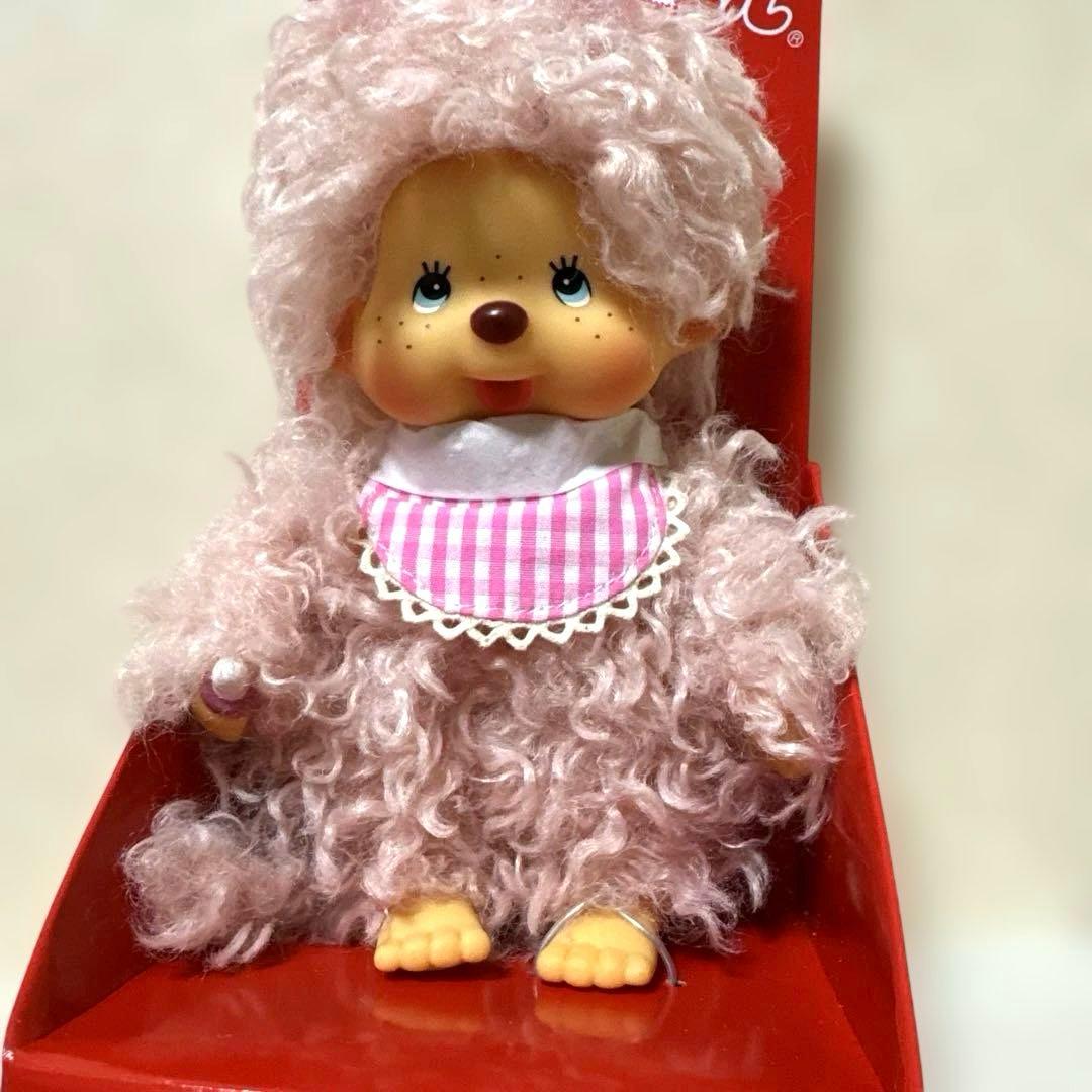 レア　EU ピンク　ベイジュ　ヘア　モンチッチ　Monchichi 海外限定