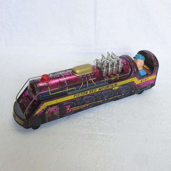 当時物・訳アリ 増田屋 PISTON RED MOUNTAIN 機関車 日本製