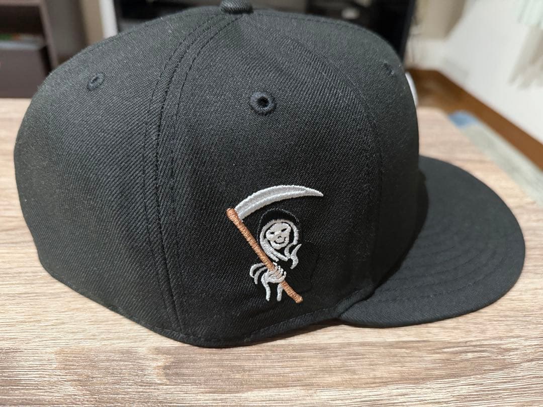 Supreme Sロゴ Reaper キャップ 7 5/8 黒