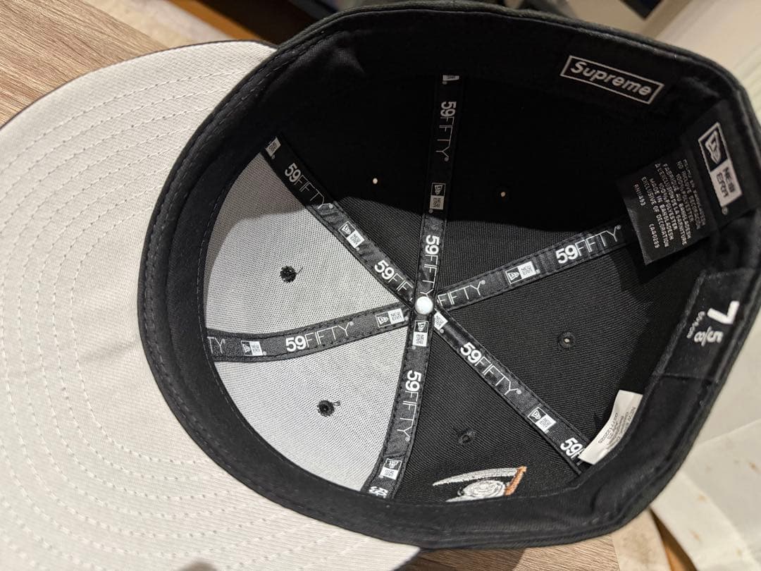 Supreme Sロゴ Reaper キャップ 7 5/8 黒