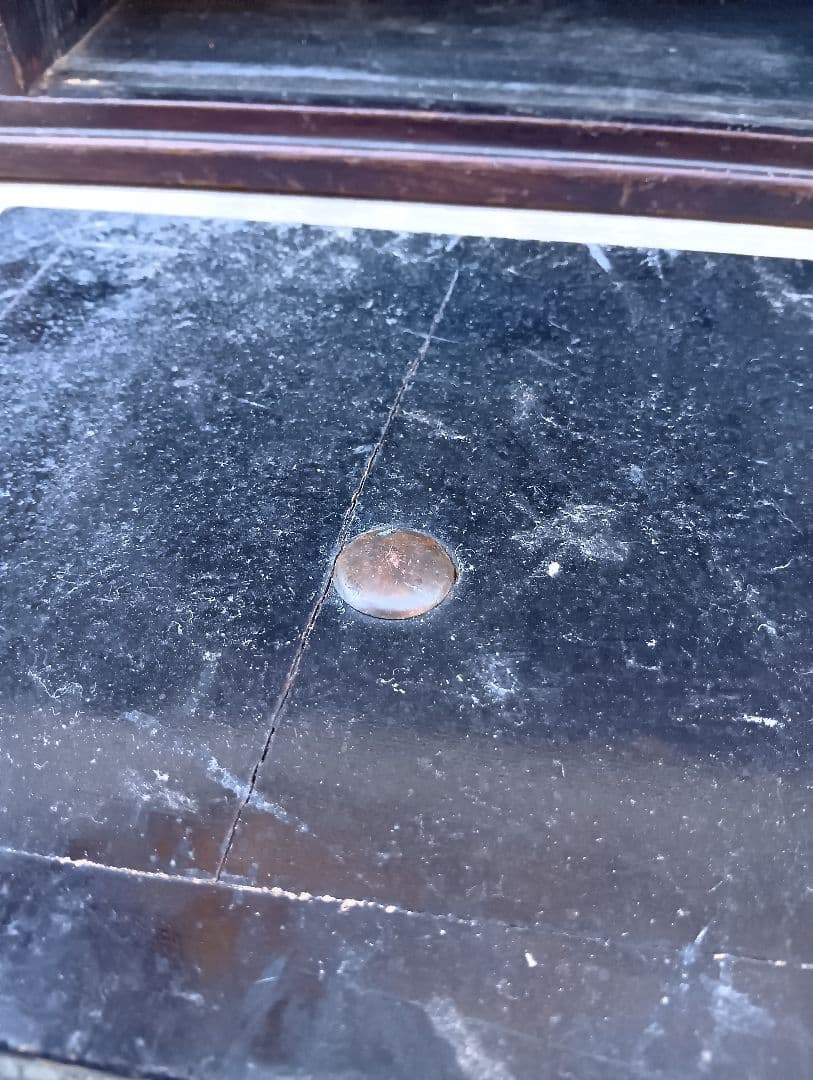 木製ダークブラウン箪笥 6引き出し