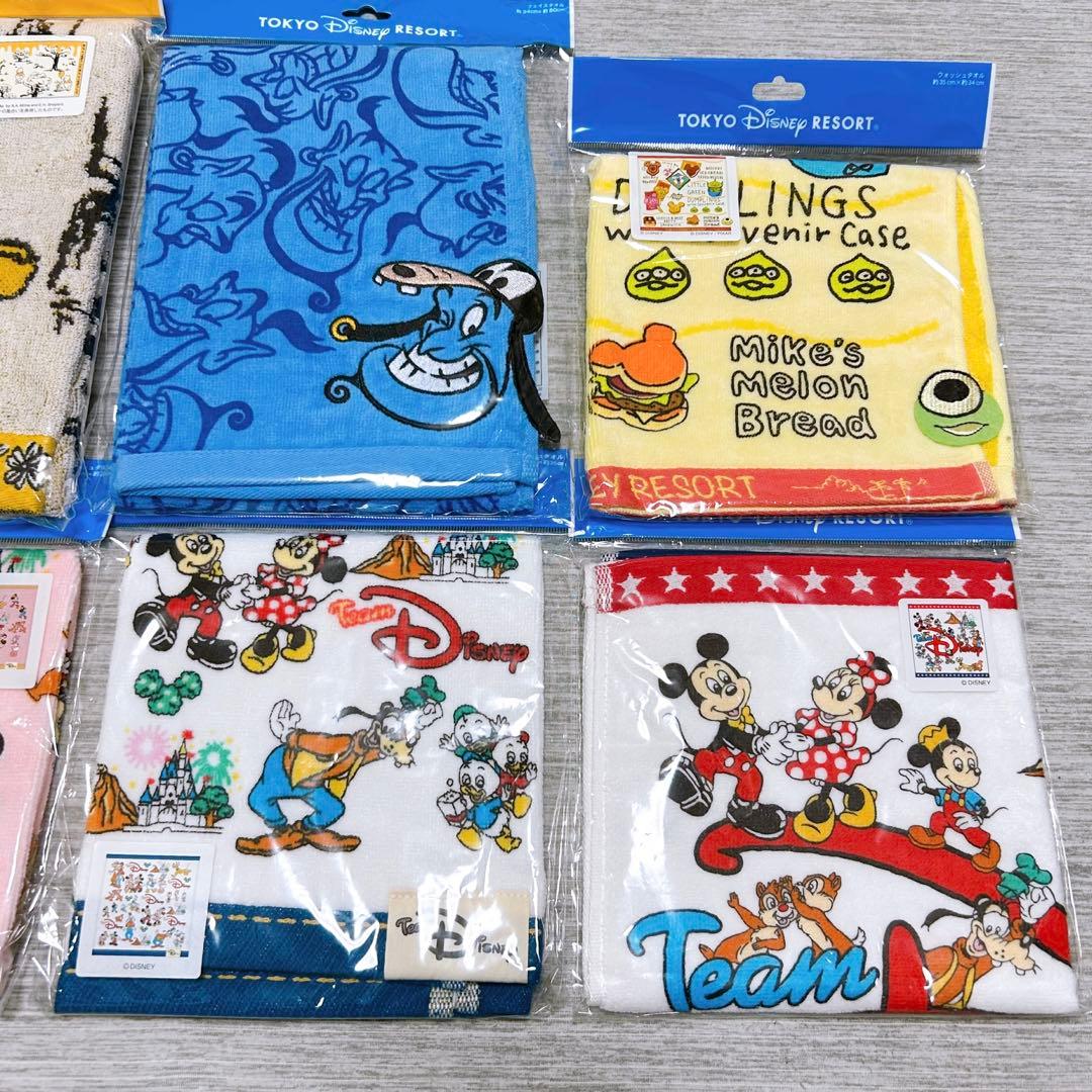 東京ディズニーランド　東京ディズニーシー　フェイスタオル　ハンドタオル　新品