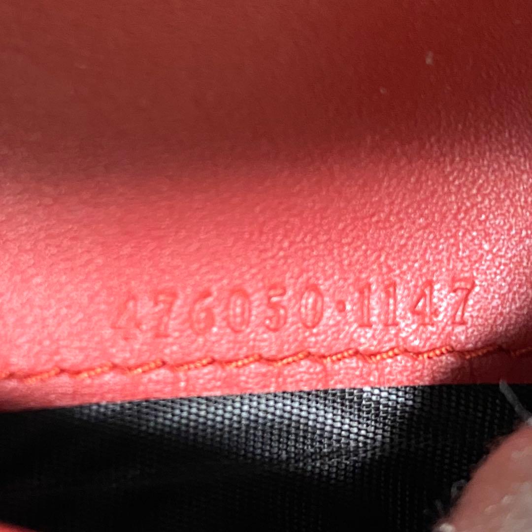 美品 ストーン完備✨ GUCCI グッチ チェリー 二つ折り財布 GG柄