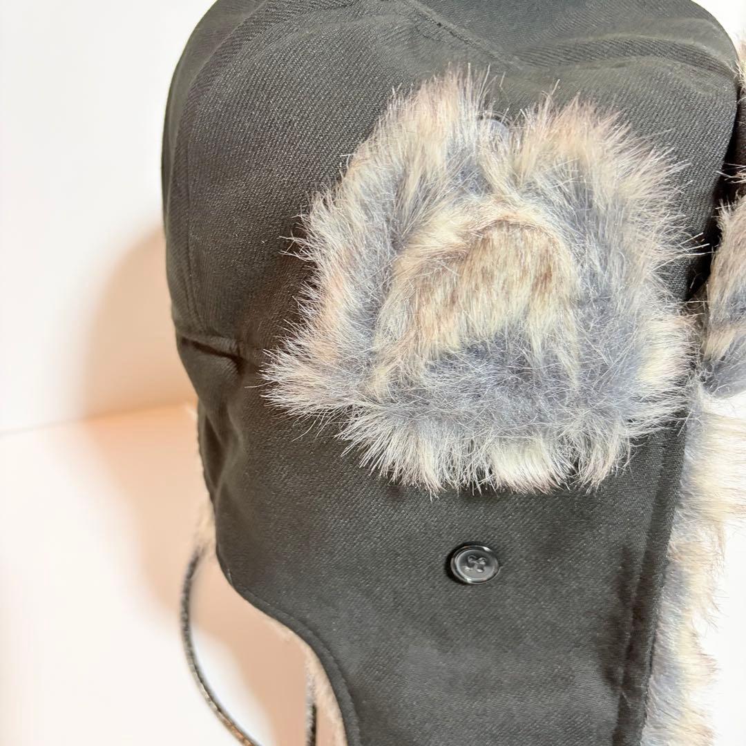 newera AIVER ブラック フライトキャップ　ニューエラ　帽子