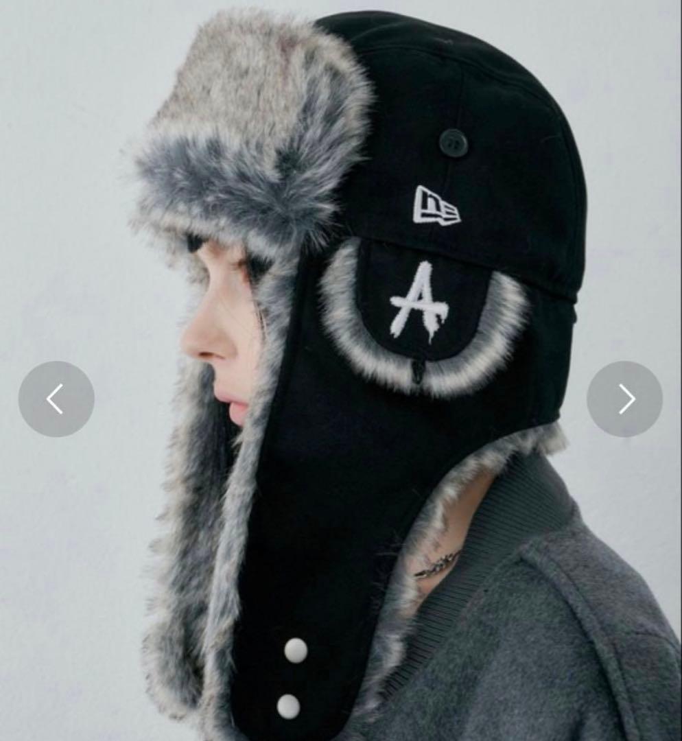 newera AIVER ブラック フライトキャップ　ニューエラ　帽子