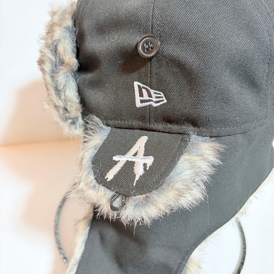 newera AIVER ブラック フライトキャップ　ニューエラ　帽子