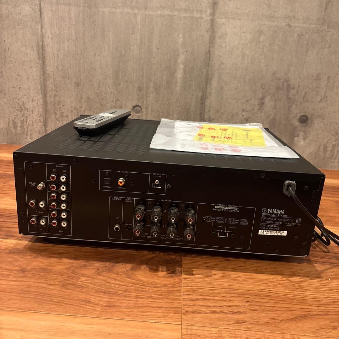 YAMAHA ヤマハアンプ プリメインアンプ　A-S301